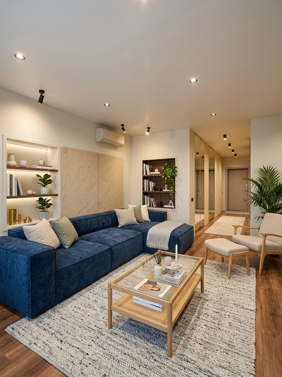 Scandinavian Living Room design — interior photo by GenRoom AI