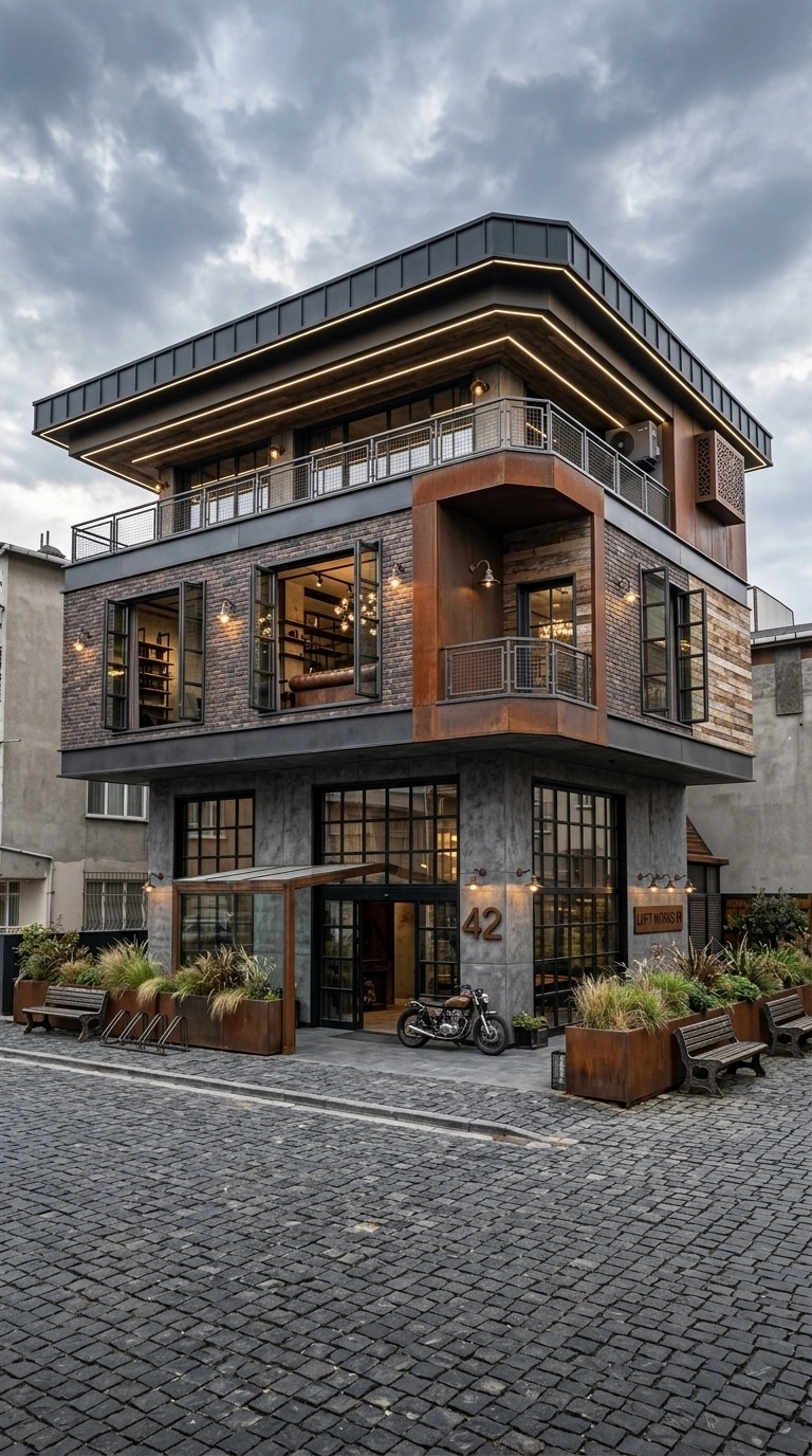 Facade design in Loft Facade style — Facade by GenRoom AI
