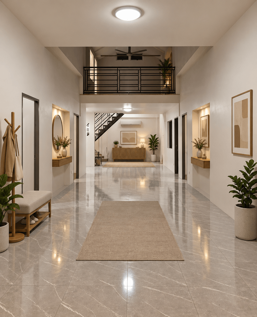 Minimalism Hallway design — interior photo by GenRoom AI