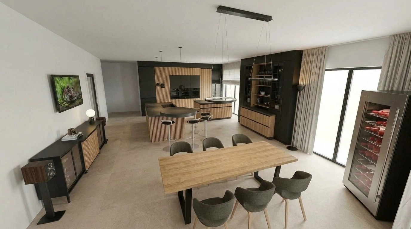 Kitchen interior in no_style style — photo by GenRoom AI