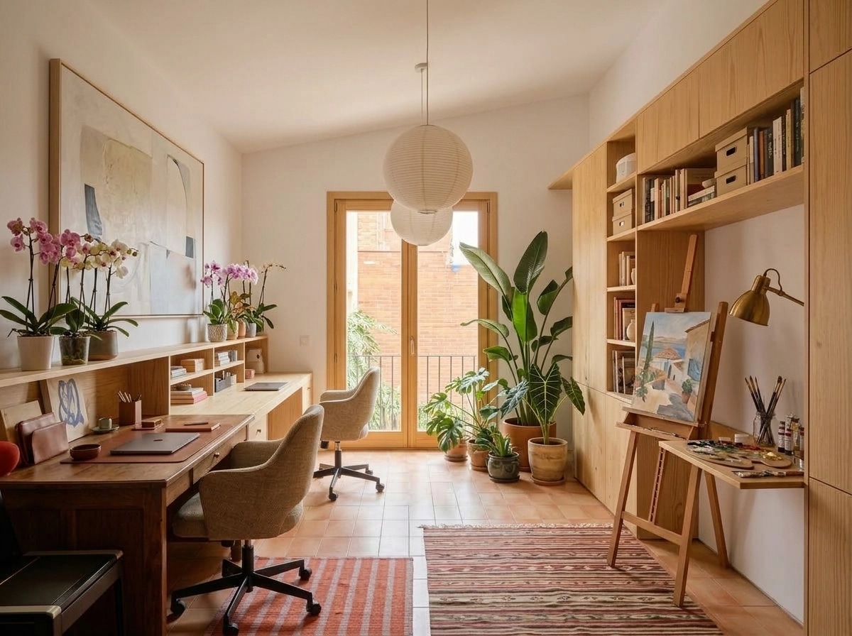 Interior design in Mediterranean style — studio by GenRoom AI