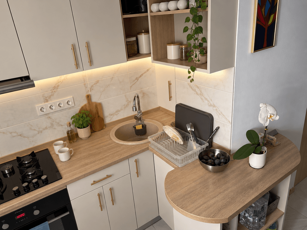 Kitchen interior in no_style style — photo by GenRoom AI