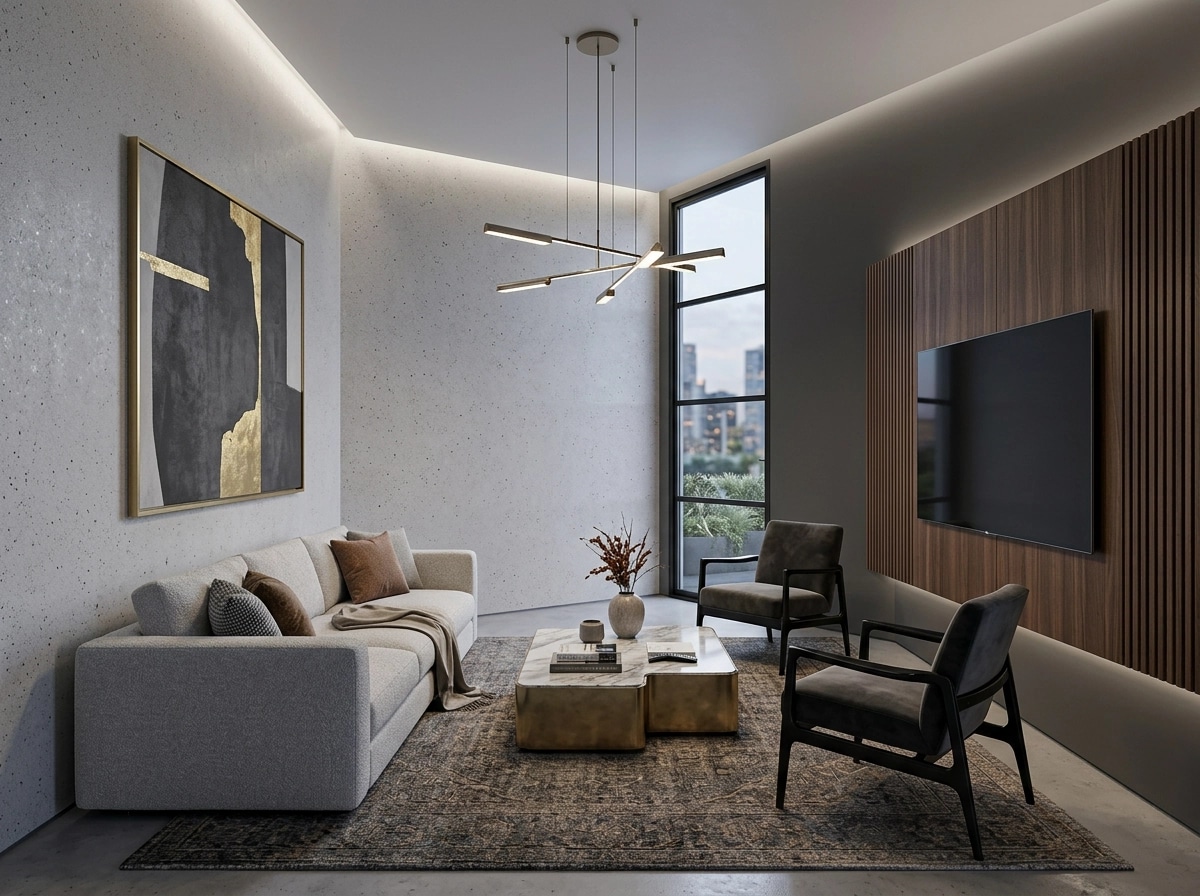 Interior design in Contemporary style — Living Room by GenRoom AI