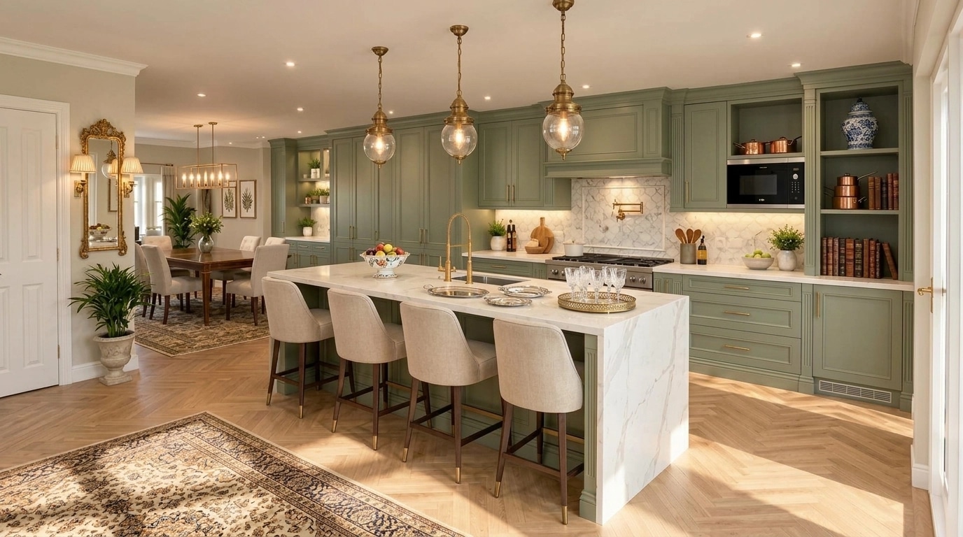 Interior design in Classic style — Kitchen by GenRoom AI