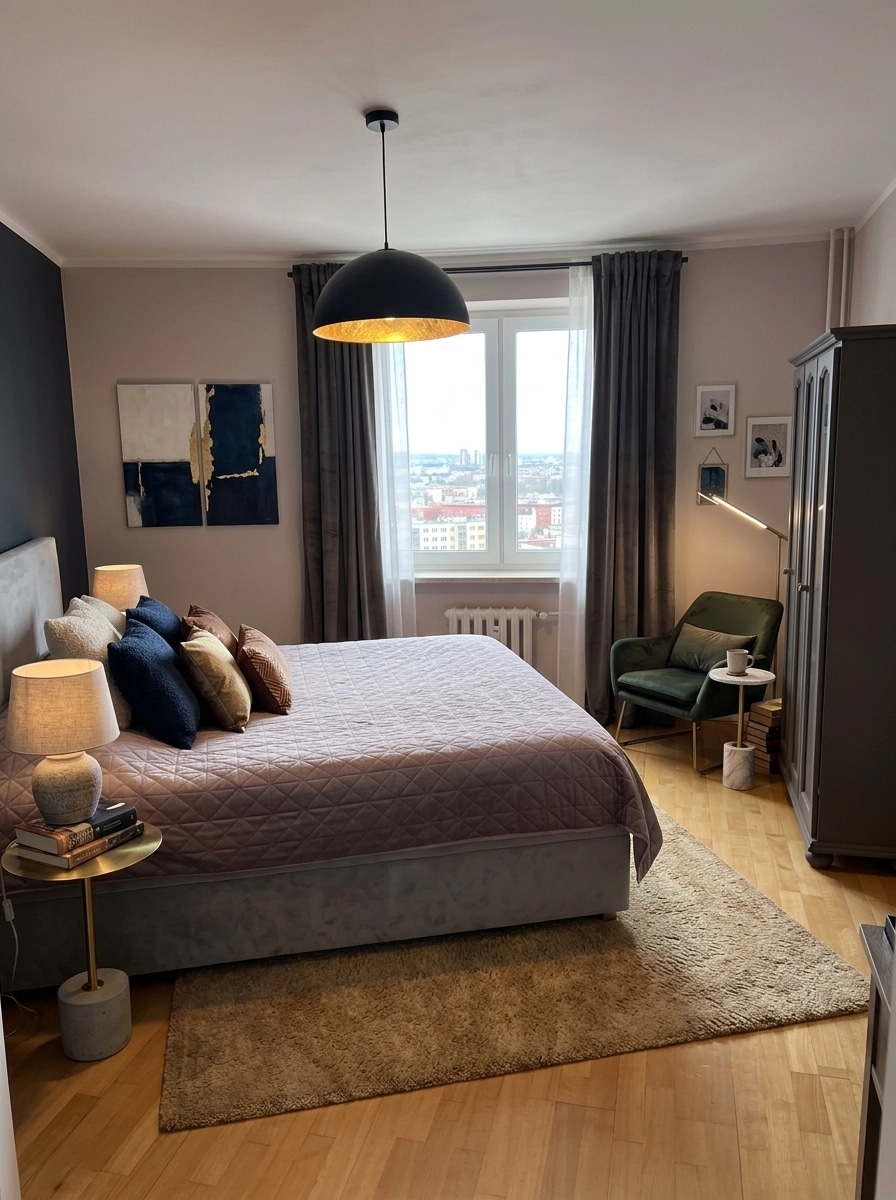 Contemporary Bedroom design — interior photo by GenRoom AI