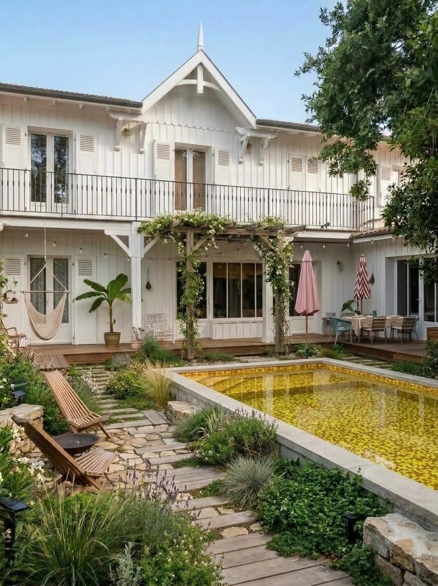 Landscape design in Eco Natural Garden style — Yard by GenRoom AI