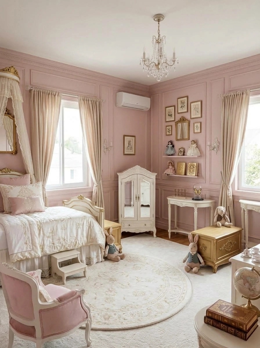 Interior design in Neoclassic style — Kids Room by GenRoom AI