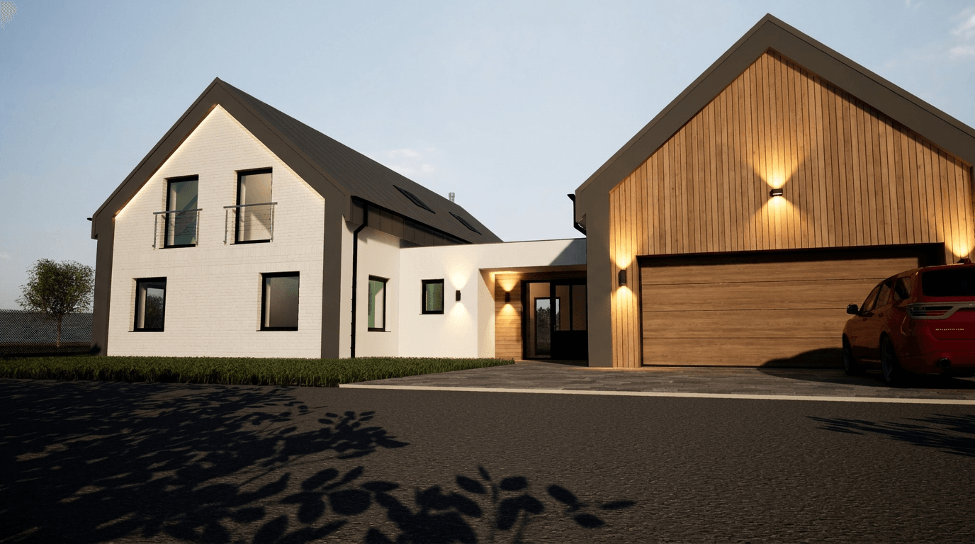 Facade design in Barnhouse Facade style — Facade by GenRoom AI