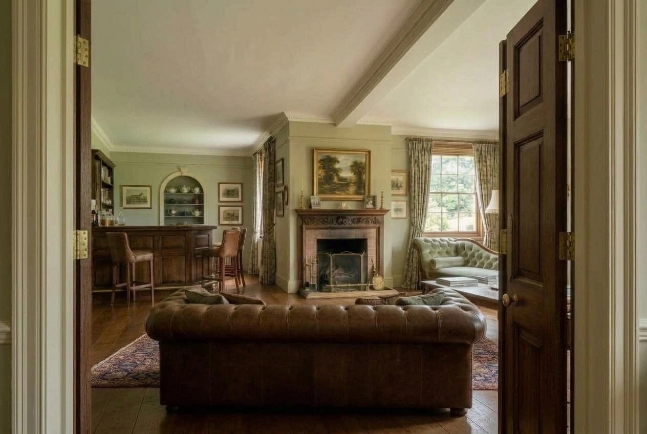 Design de interiores em estilo British — Sala de Estar por GenRoom AI