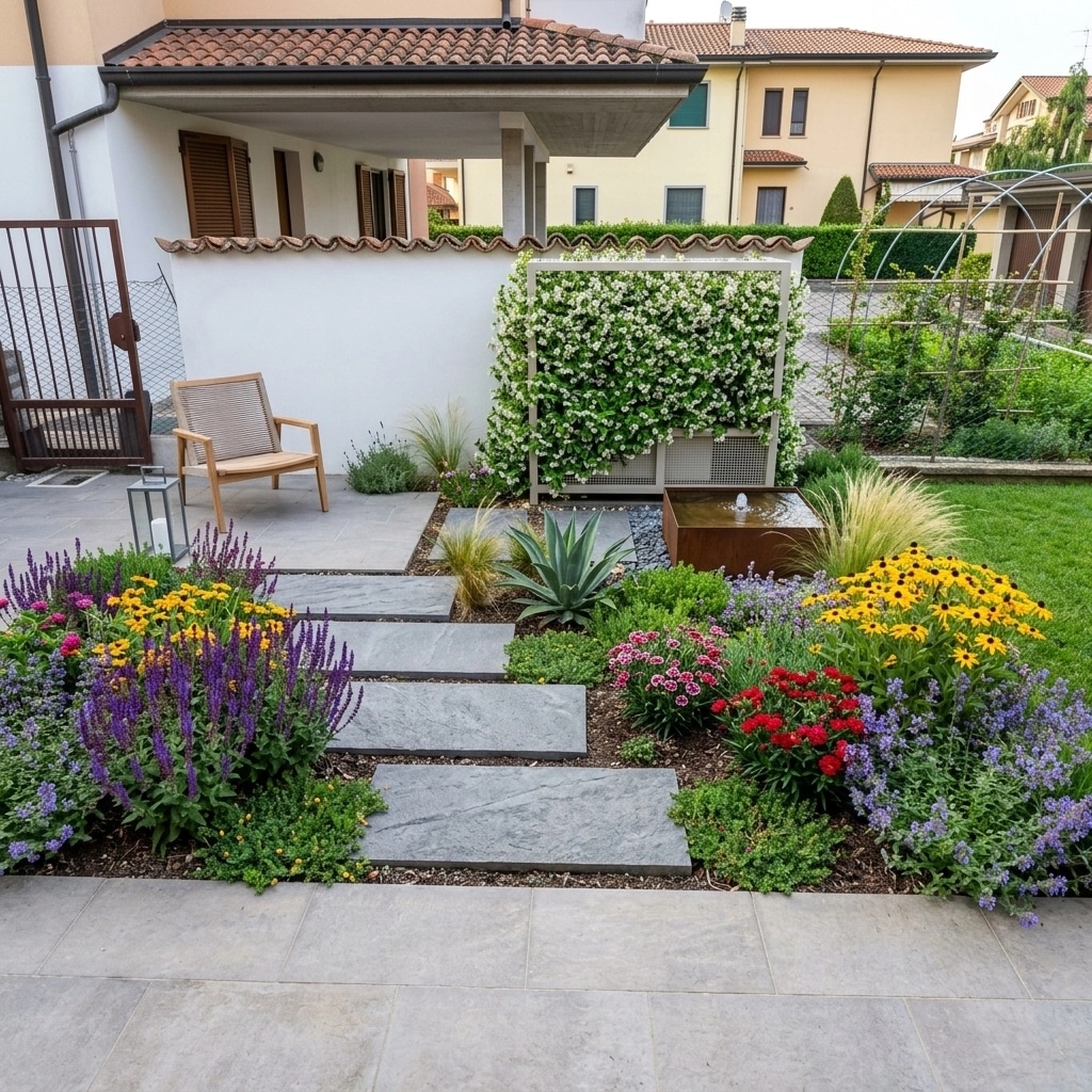 Landscape design in Minimalist Yard style — Yard by GenRoom AI