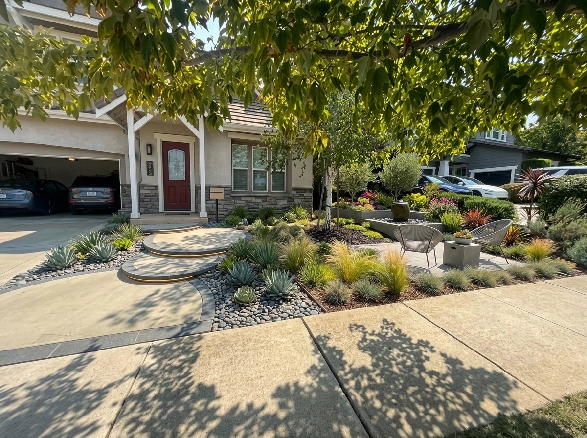 Landscape design in Contemporary Yard style — Yard by GenRoom AI