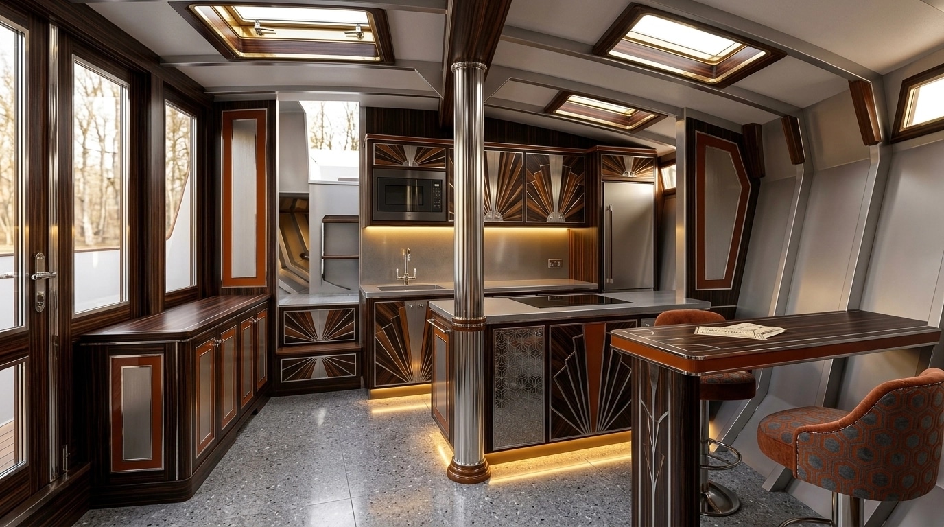 Art Deco Kitchen design — interior photo by GenRoom AI
