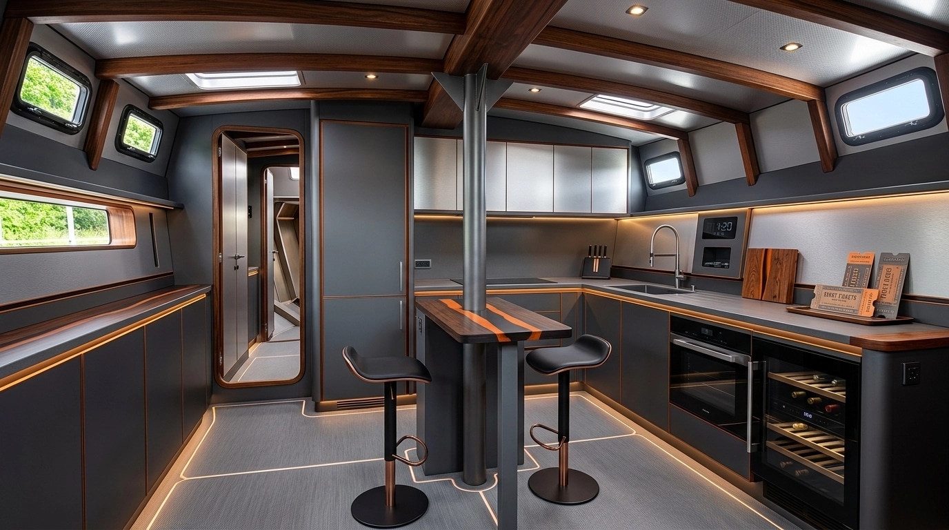 Interior design in Blacktec style — Kitchen by GenRoom AI