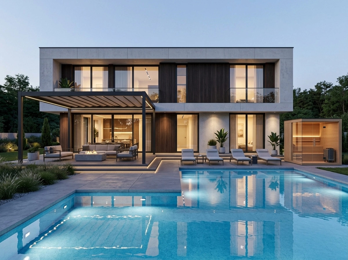 Facade design in Minimalist Facade style — photo by GenRoom AI