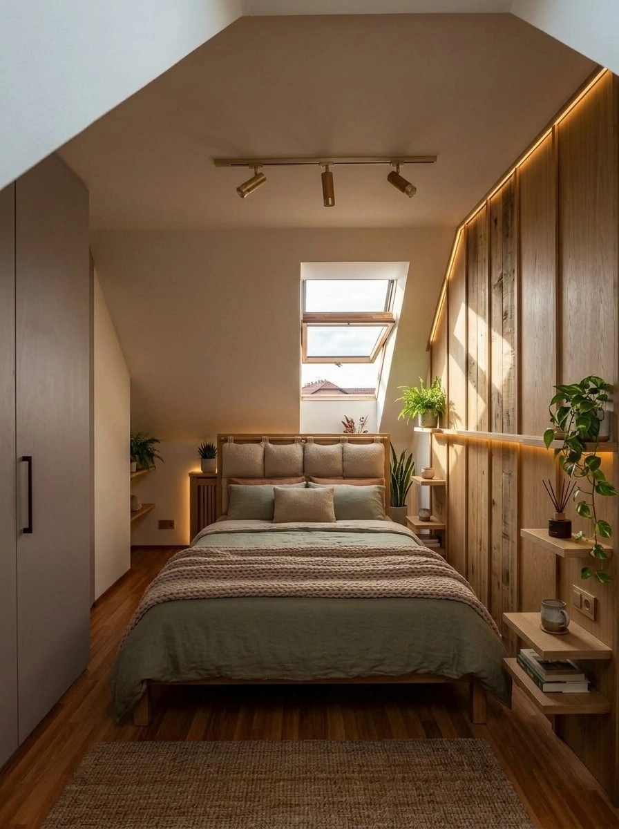 Interior design in Biophilic style — Bedroom by GenRoom AI