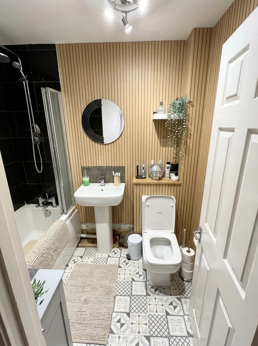Bathroom interior in no_style style — photo by GenRoom AI