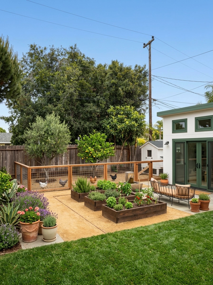 Landscape design in Mediterranean Yard style — Yard by GenRoom AI