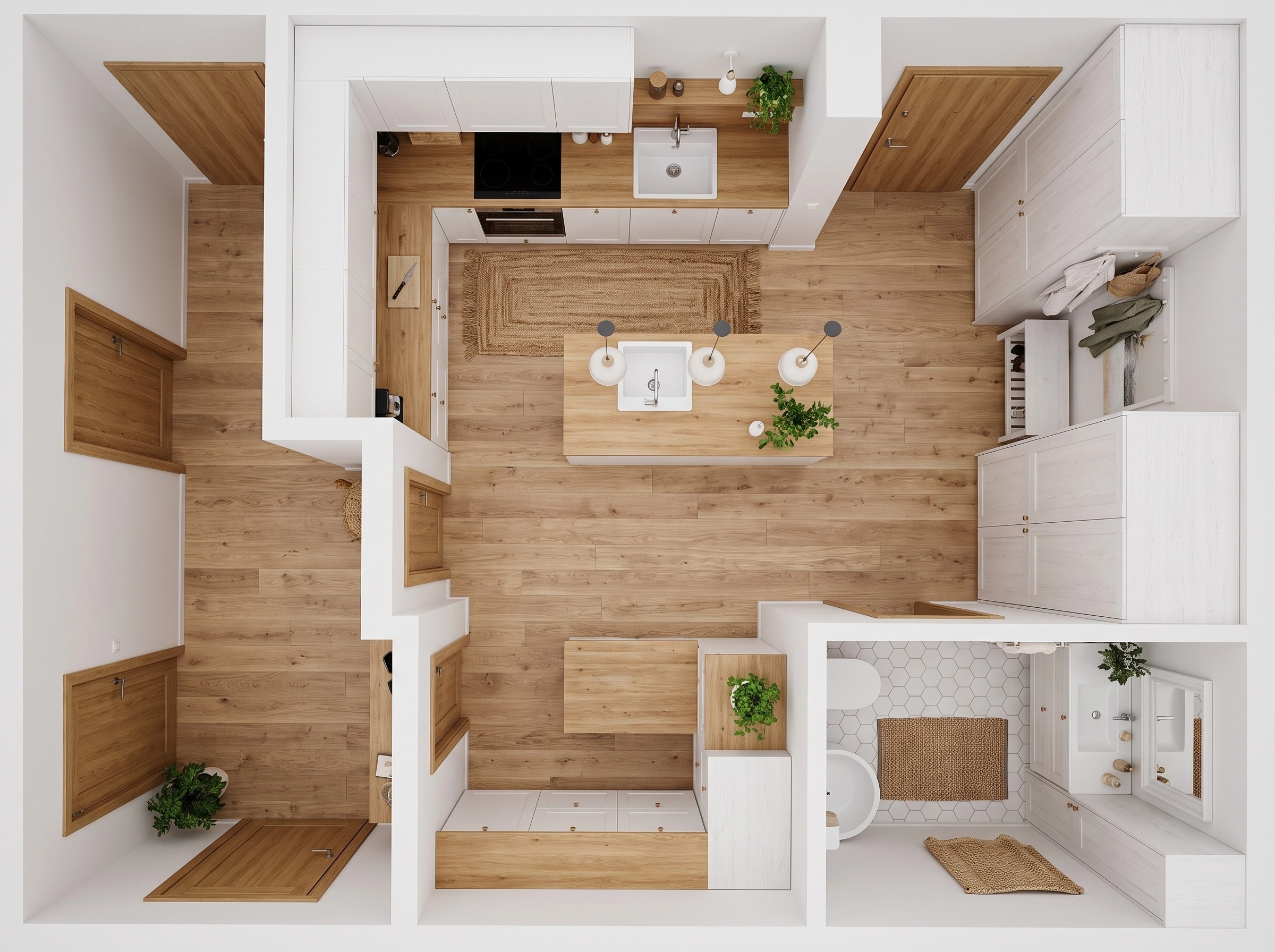 Scandinavian Living Room design — interior photo by GenRoom AI