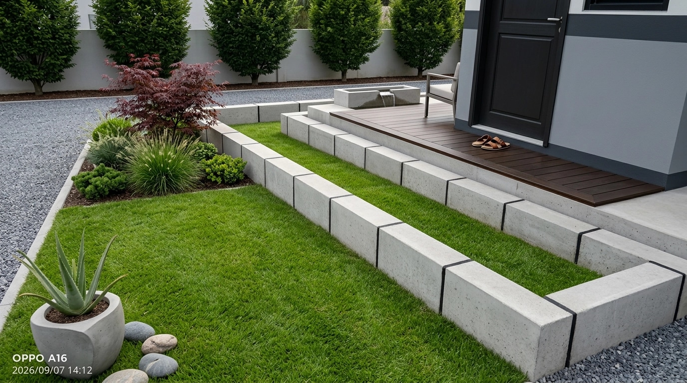 Landscape design in Minimalist Yard style — Yard by GenRoom AI