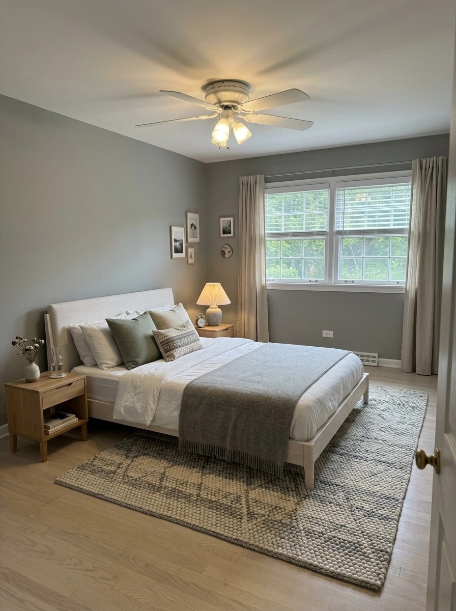 Interior design in Scandinavian style — Bedroom by GenRoom AI