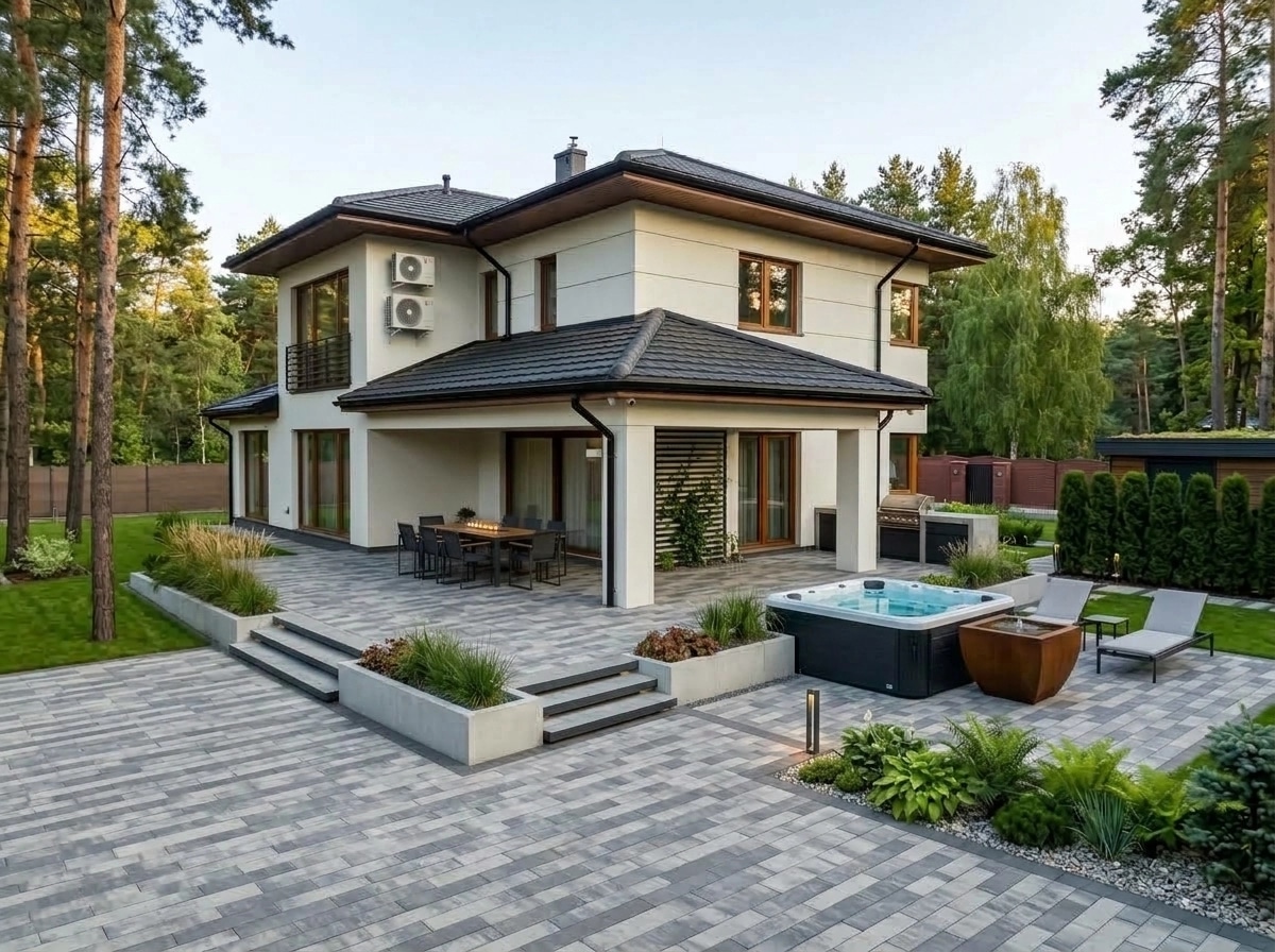 Landscape design in Contemporary Yard style — Yard by GenRoom AI
