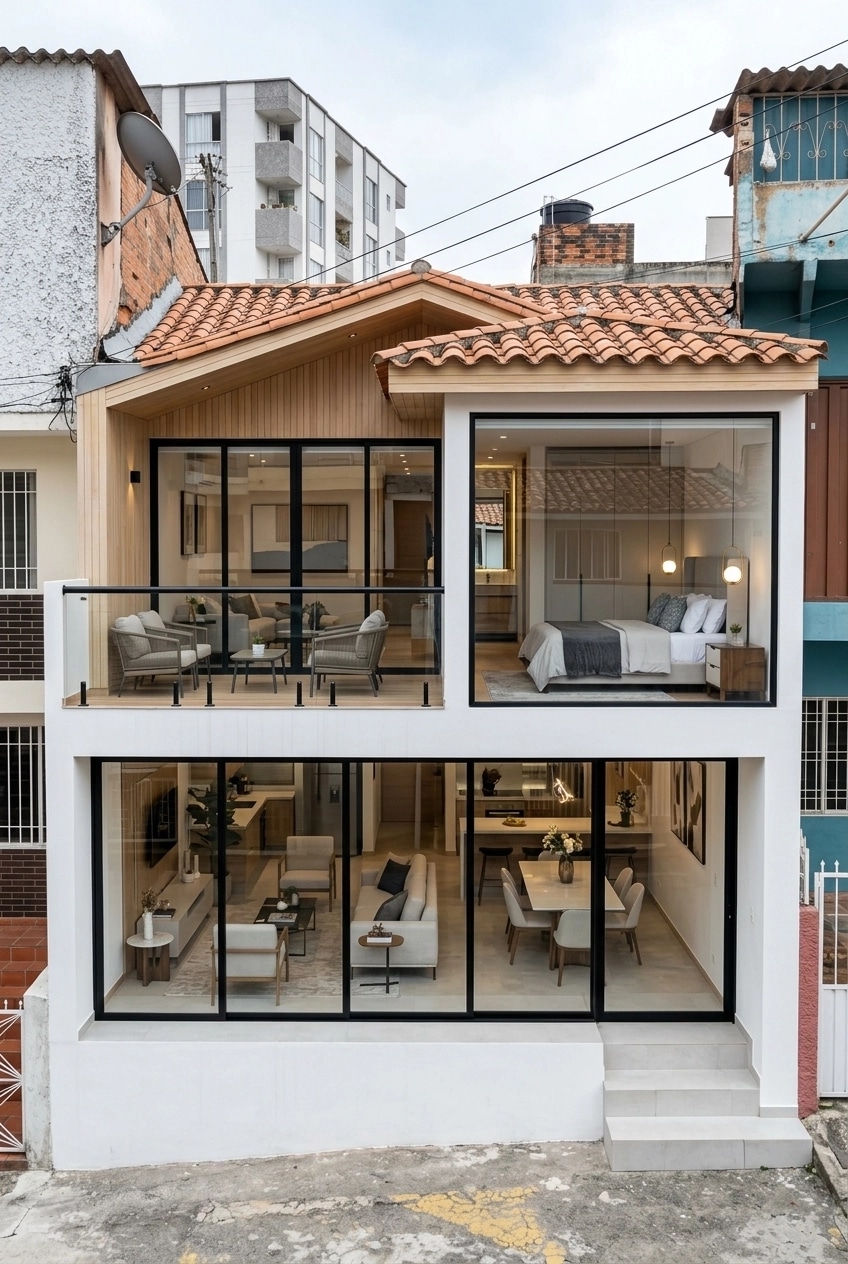 Facade design in Contemporary Facade style — Facade by GenRoom AI