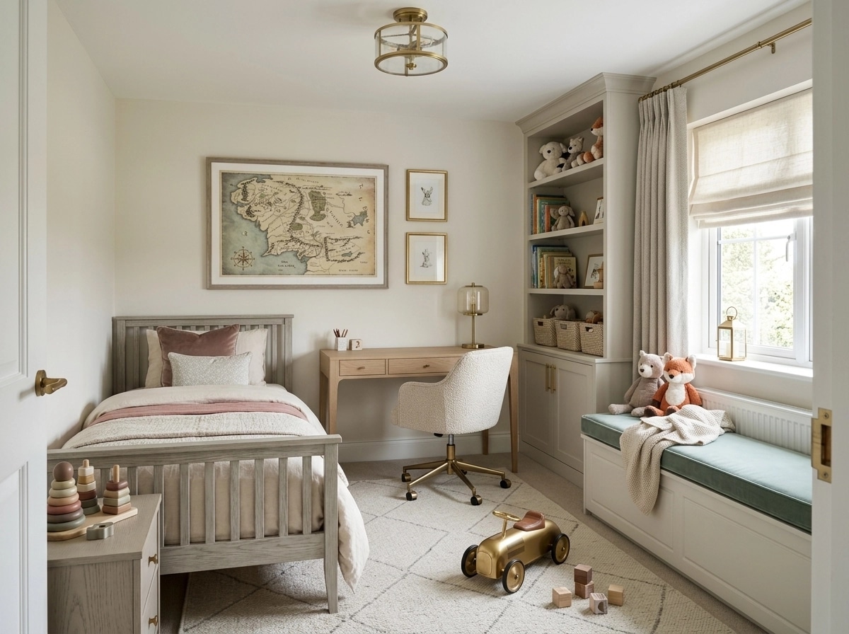 Interior design in Transitional style — Kids Room by GenRoom AI