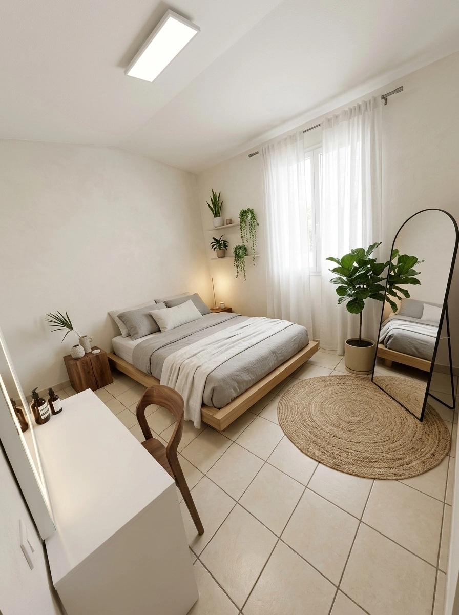 Minimalism Bedroom design — interior photo by GenRoom AI