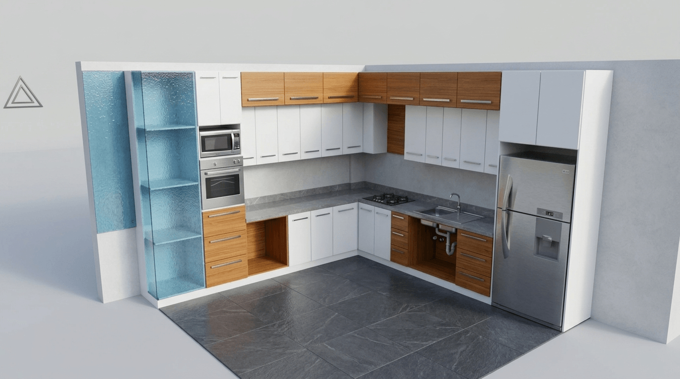 Kitchen interior in no_style style — photo by GenRoom AI