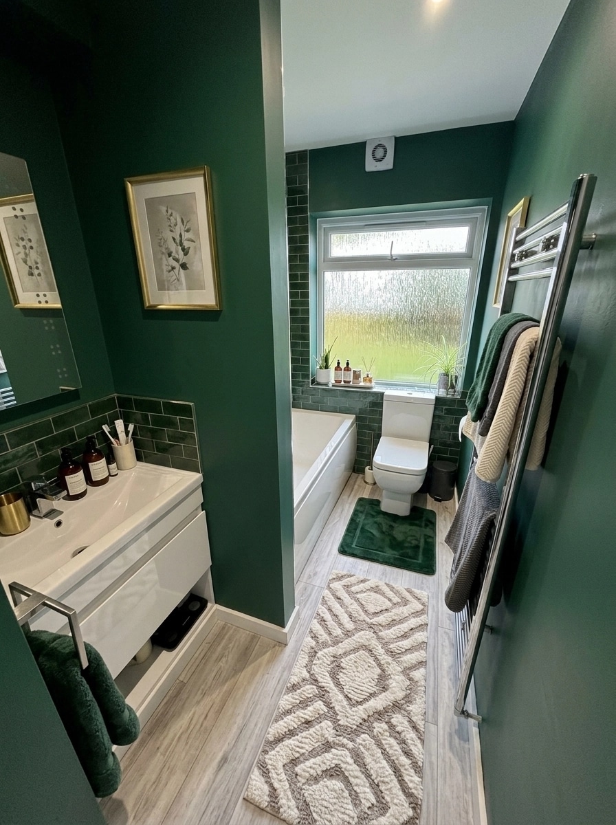 Transitional Bathroom design — interior photo by GenRoom AI