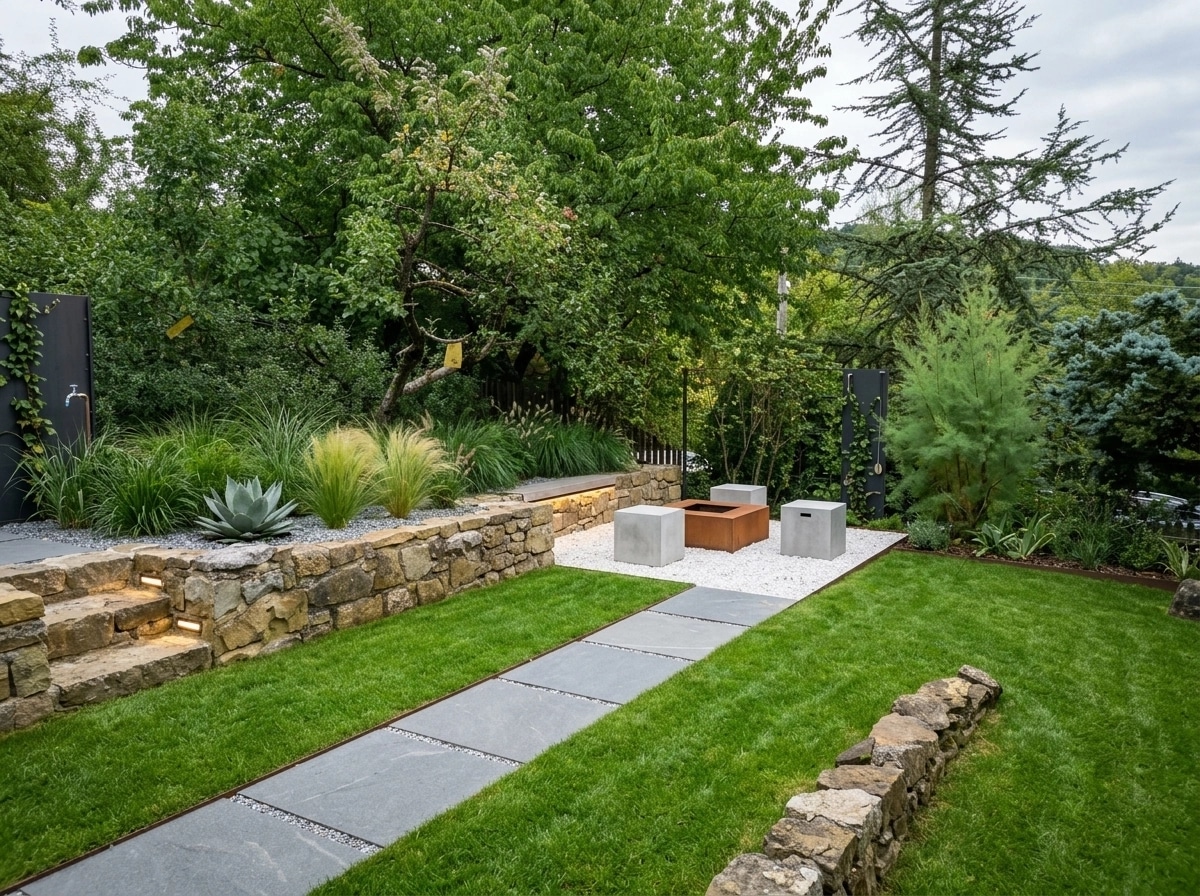 Landscape design in Minimalist Yard style — Yard by GenRoom AI