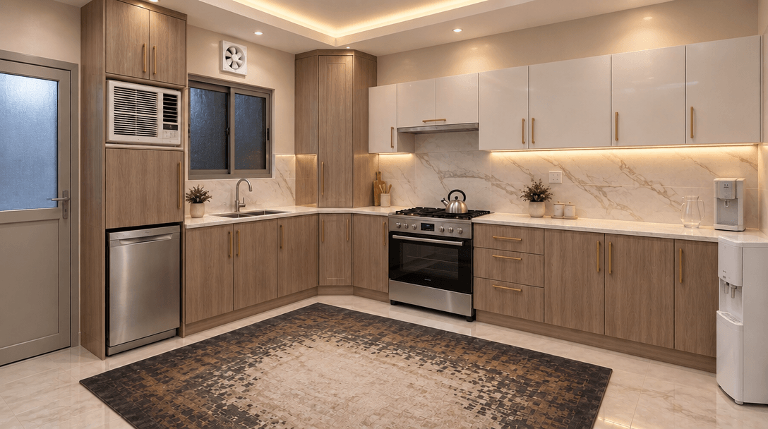 Kitchen interior in no_style style — photo by GenRoom AI