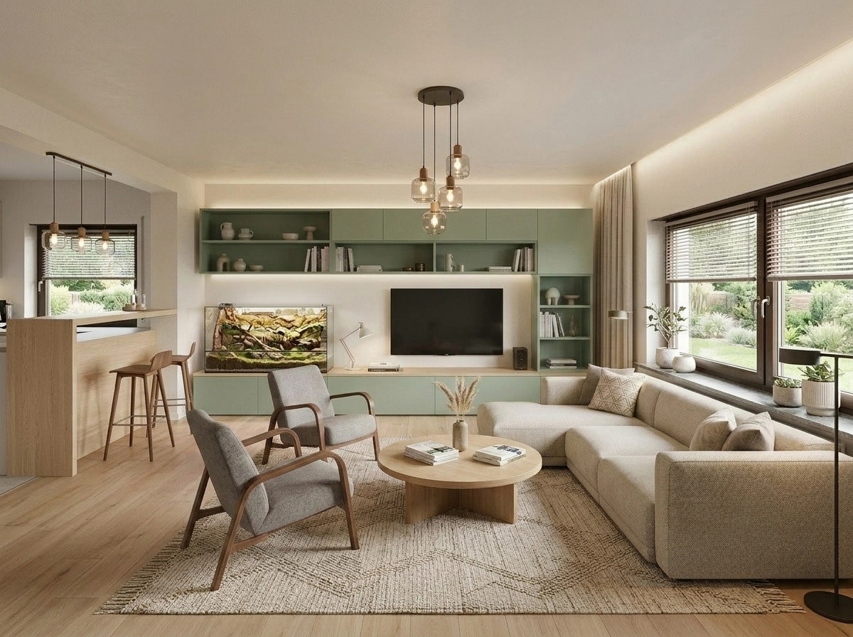 Scandinavian Living Room design — interior photo by GenRoom AI