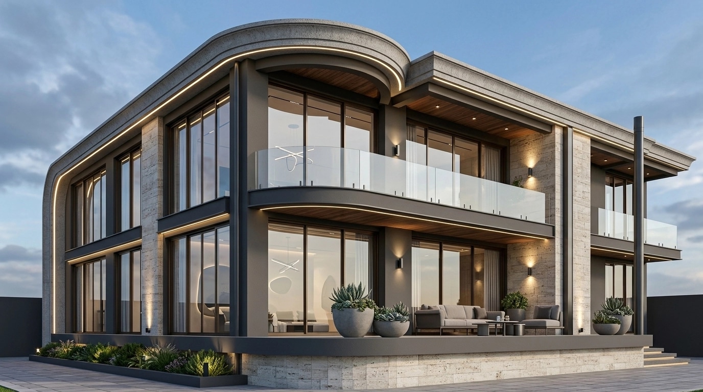 Contemporary Facade Facade design — facade photo by GenRoom AI