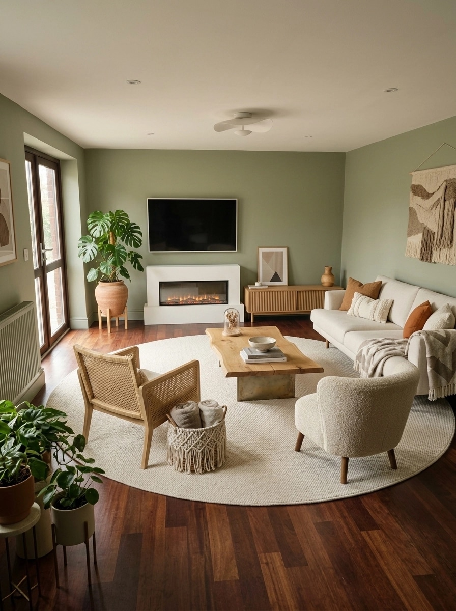 Interior design in Bohemian style — Living Room by GenRoom AI