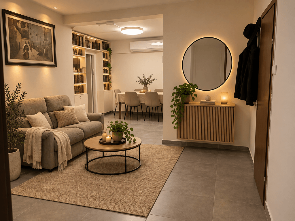 Interior design in Minimalism style — Living Room by GenRoom AI