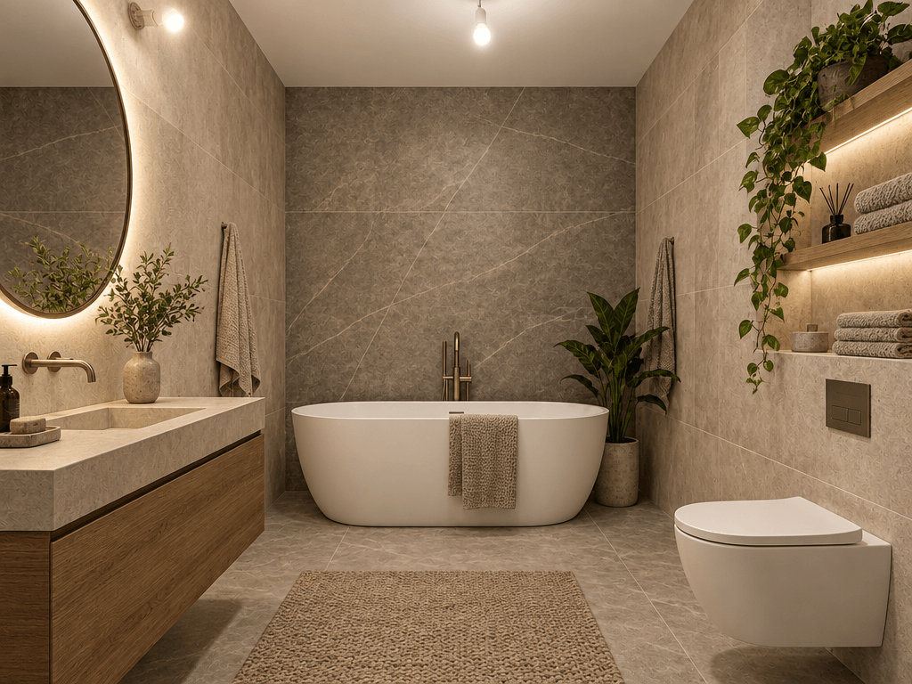 Interior design in Contemporary style — Bathroom by GenRoom AI