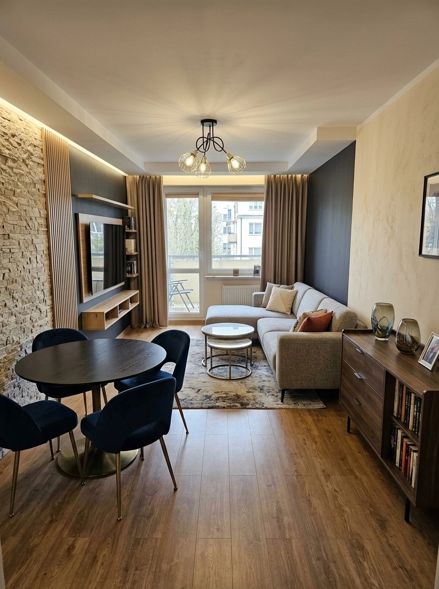Interior design in Contemporary style — Living Room by GenRoom AI