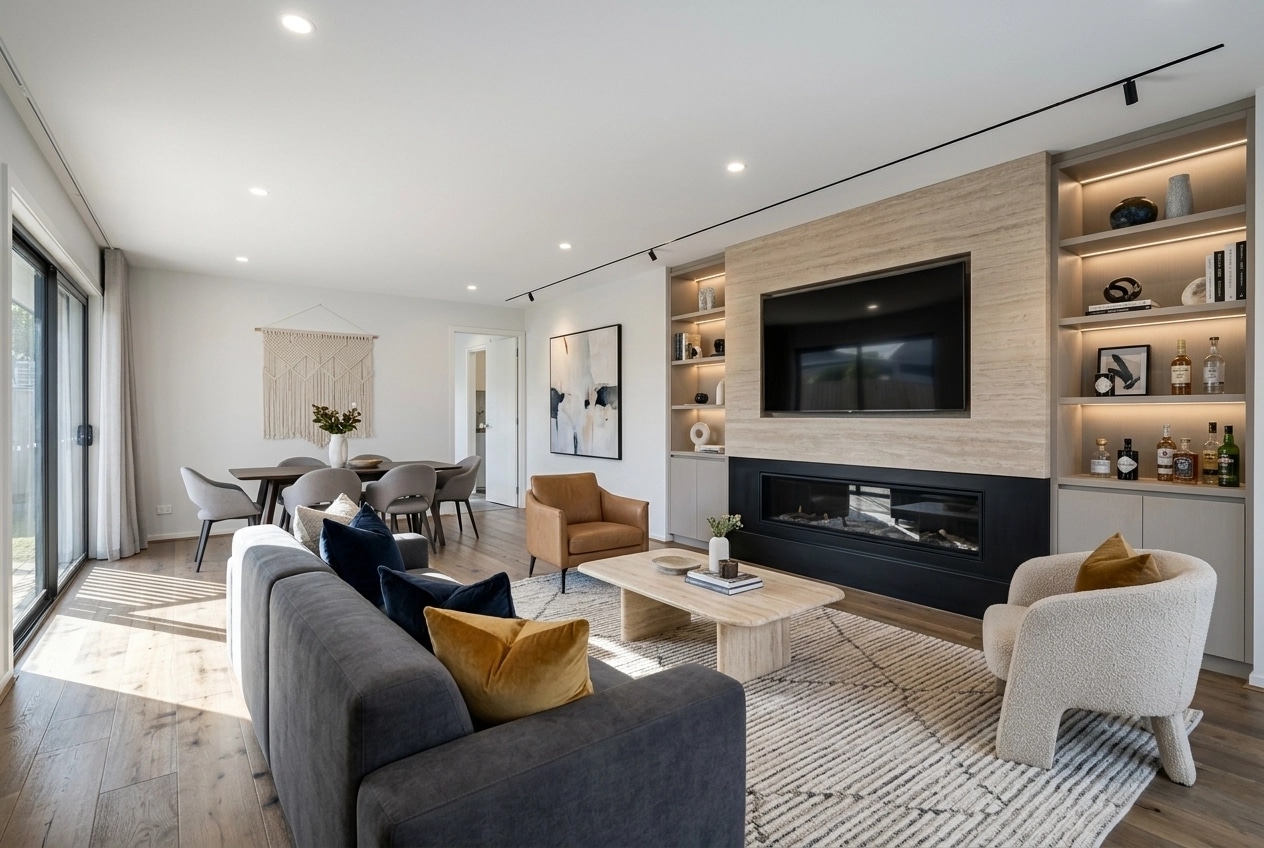 Interior design in Contemporary style — Living Room by GenRoom AI