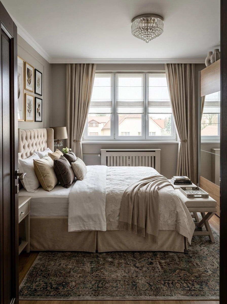 Interior design in Transitional style — Bedroom by GenRoom AI