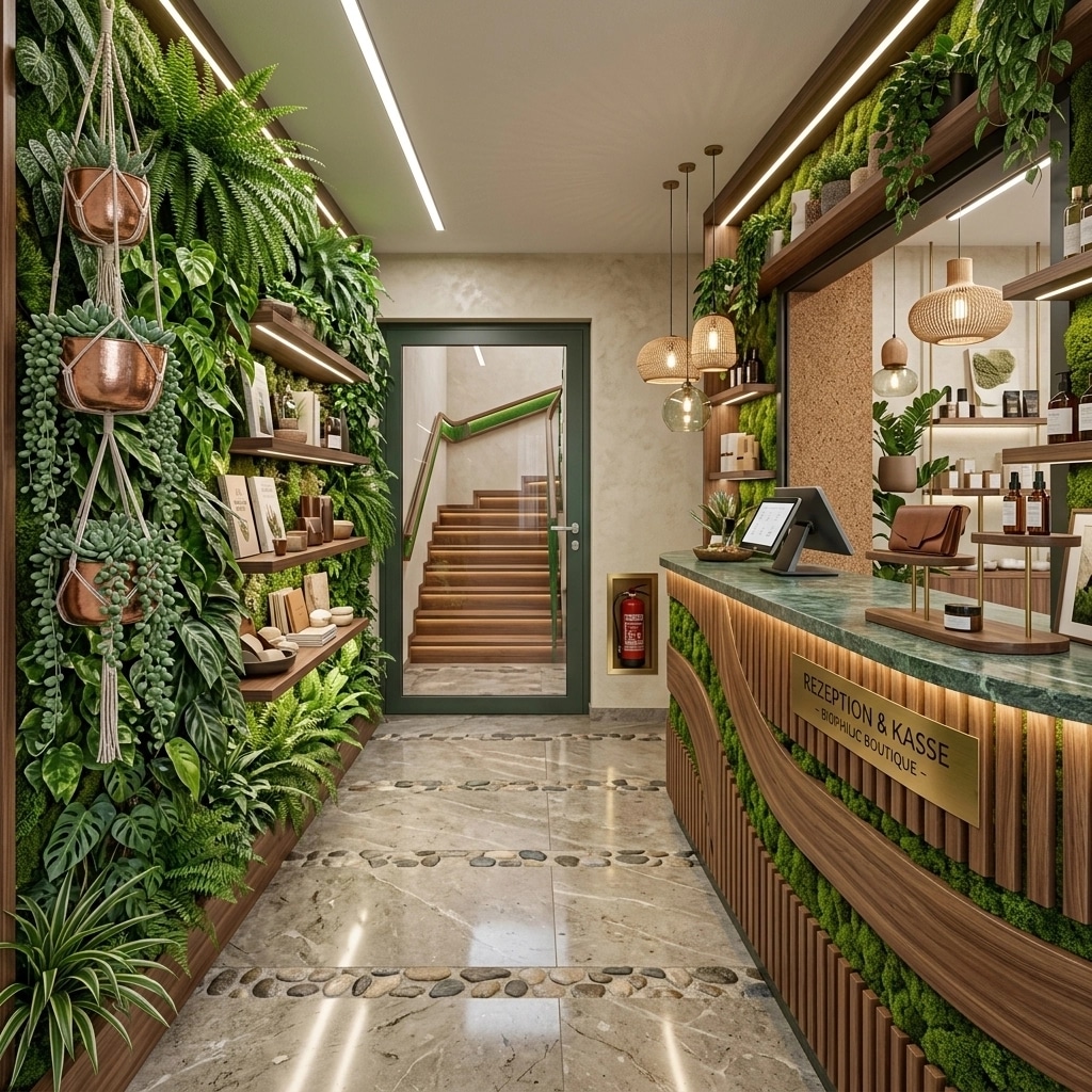 Interior design in Biophilic style — shop by GenRoom AI