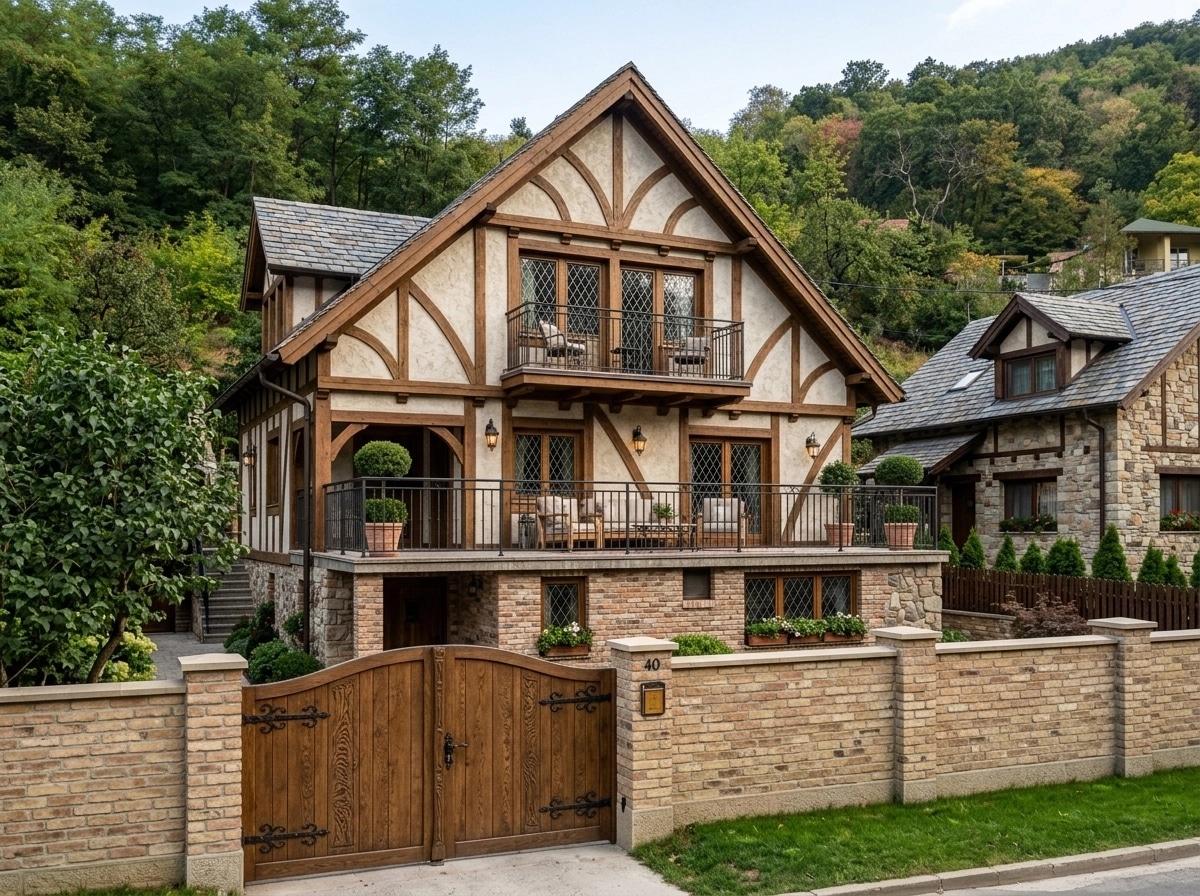 Facade design in Tudor Facade style — Facade by GenRoom AI