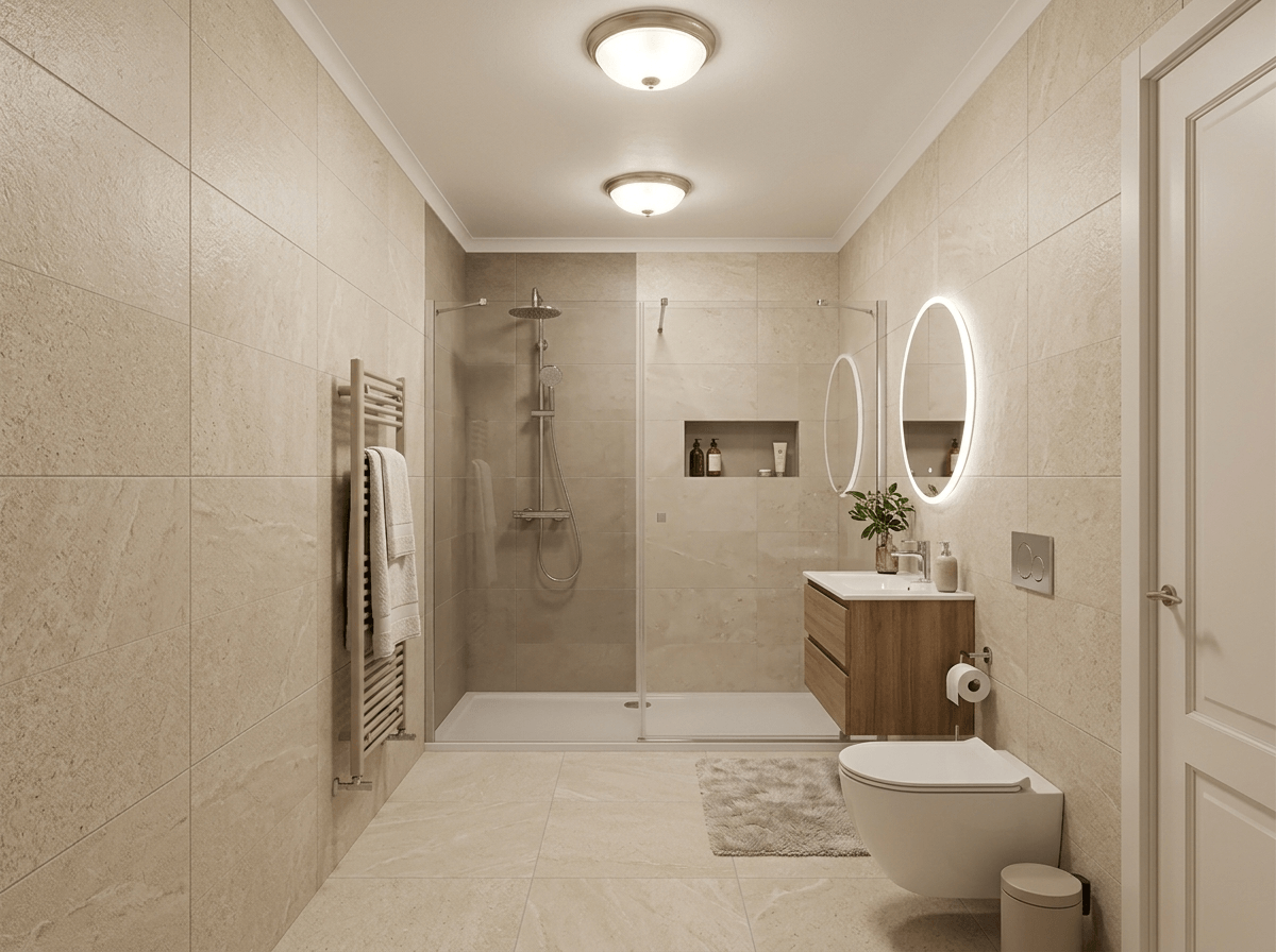 Bathroom interior in no_style style — photo by GenRoom AI