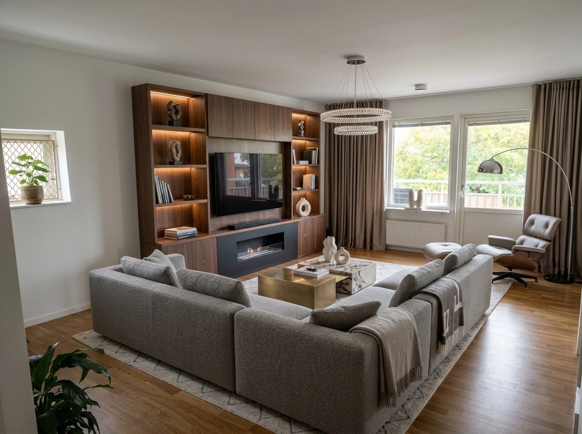 Interior design in Contemporary style — Living Room by GenRoom AI