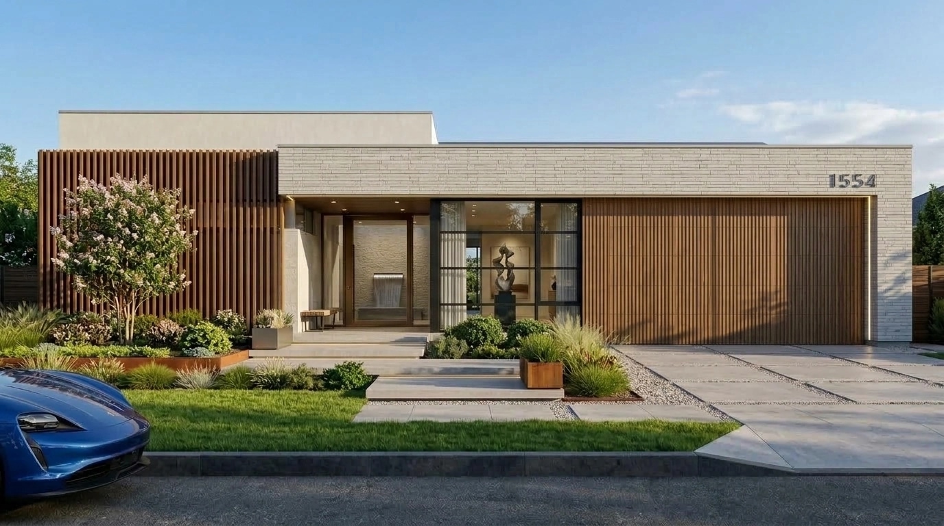 Contemporary Facade Facade design — facade photo by GenRoom AI