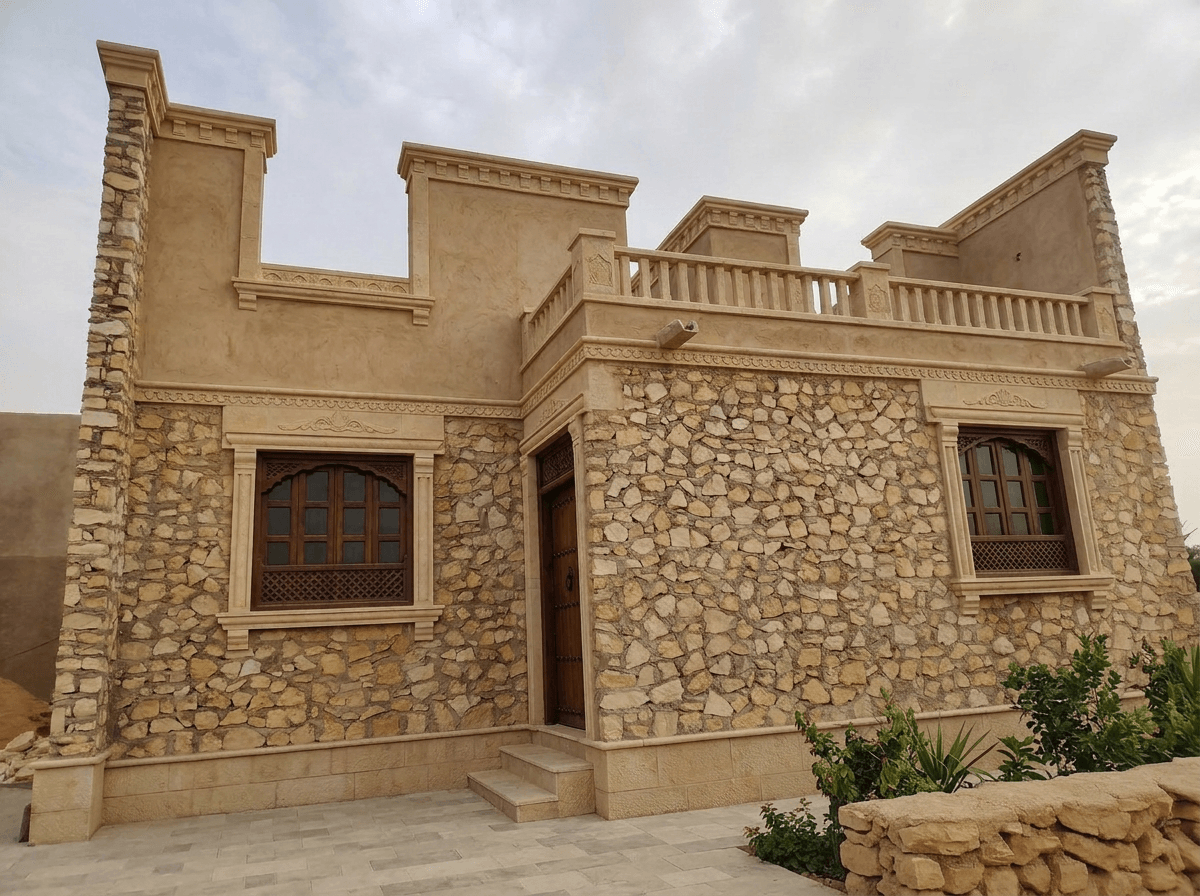 Arabian Facade Facade design — facade photo by GenRoom AI