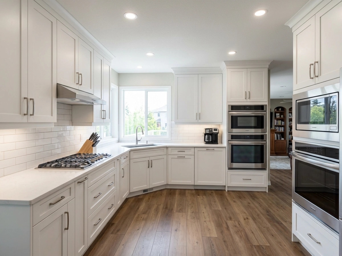 Kitchen interior in Transitional style — photo by GenRoom AI
