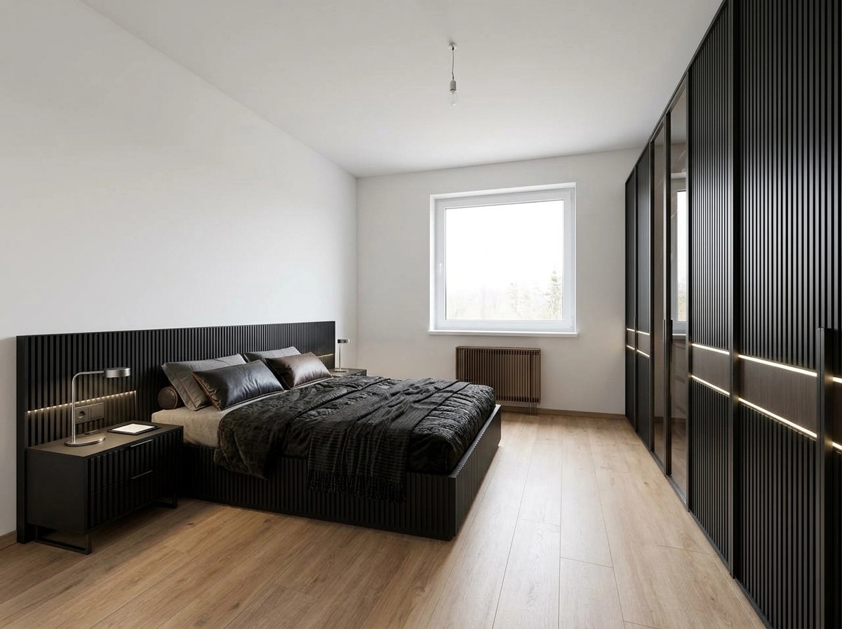 Blacktec Bedroom design — interior photo by GenRoom AI