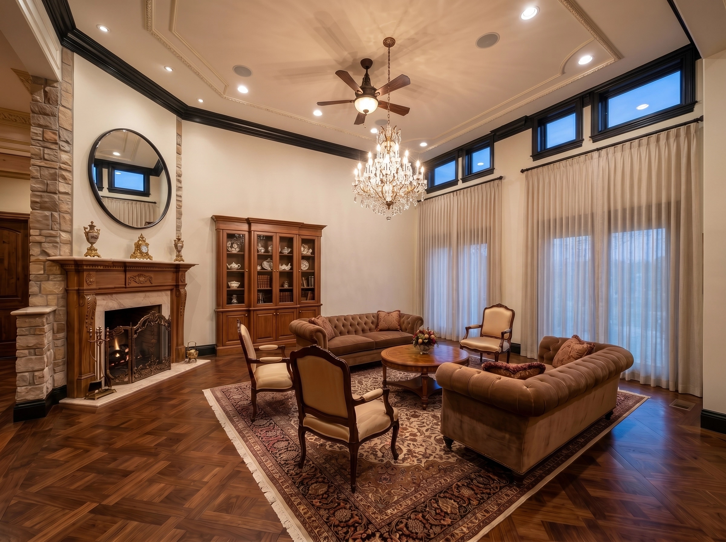 Modern Farmhouse Living Room design — interior photo by GenRoom AI