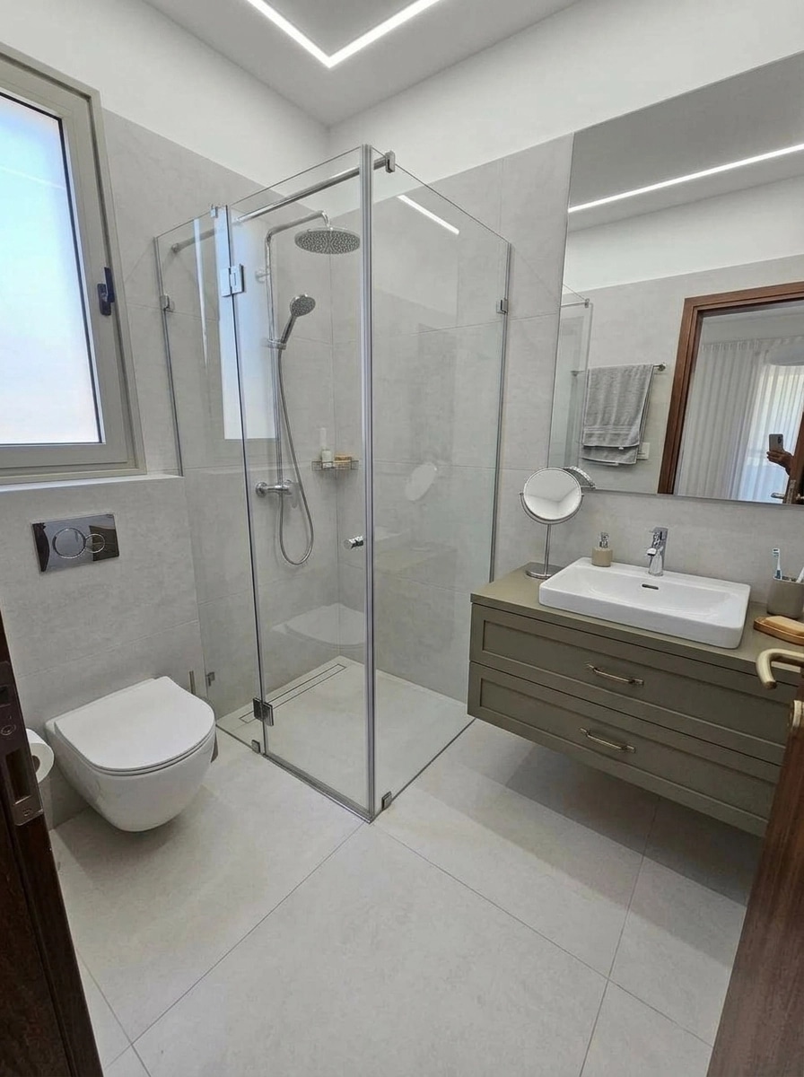 Interior design in Contemporary style — Bathroom by GenRoom AI